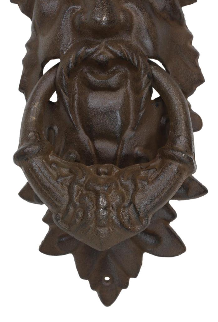 Ebros Gift Cast Iron Wiccan Celtic Greenman Forest Tree Ent Spirit Heirloom Door Knocker