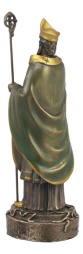 Ebros Gift Catholic Irish Saint Patrick Holding Staff Statue 7.5"Tall Apostle Of Ireland