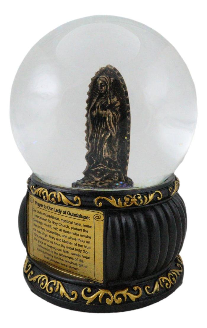 Ebros Gift Catholic Our Lady Of Guadalupe Mother Mary Blessed Virgin Water Globe Figurine
