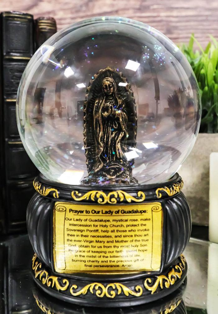 ebros gift Catholic Our Lady Of Guadalupe Mother Mary Blessed Virgin Water Globe Figurine