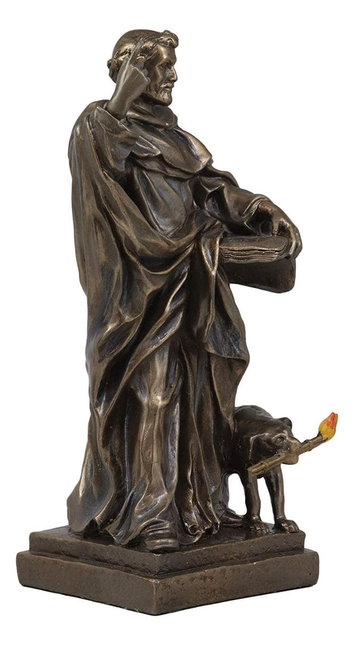 Ebros Gift Catholic Priest Saint Dominic Of Osma With Hound Dog Statue Patron Of Astronomy