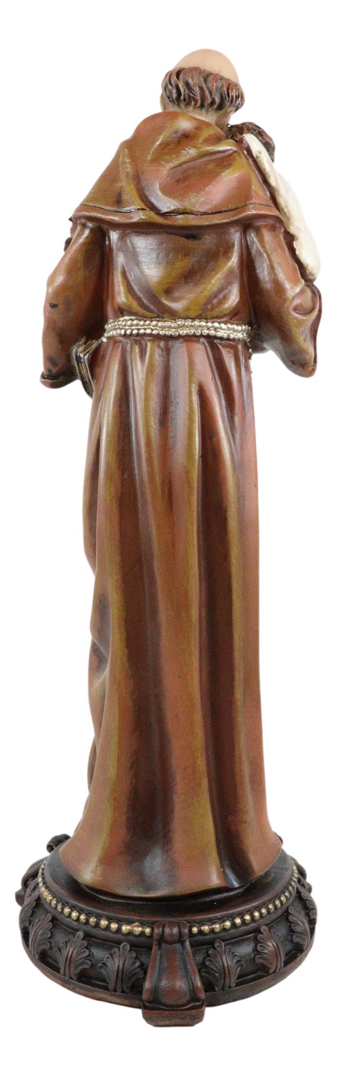 Ebros Gift Catholic Saint Anthony Of Padua Carrying Baby Jesus Lilies Scriptures Figurine