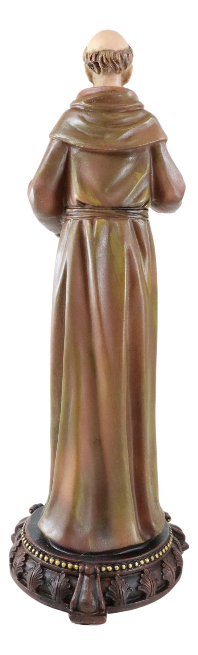 Ebros Gift Catholic Saint Francis Of Assisi With White Dove Altar Figurine Patron Animals