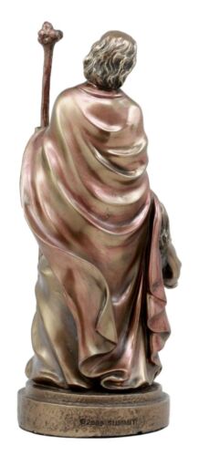 Ebros Gift Catholic Saint Joseph Holding A Flowering Staff And Child Jesus Figurine 7.25"H