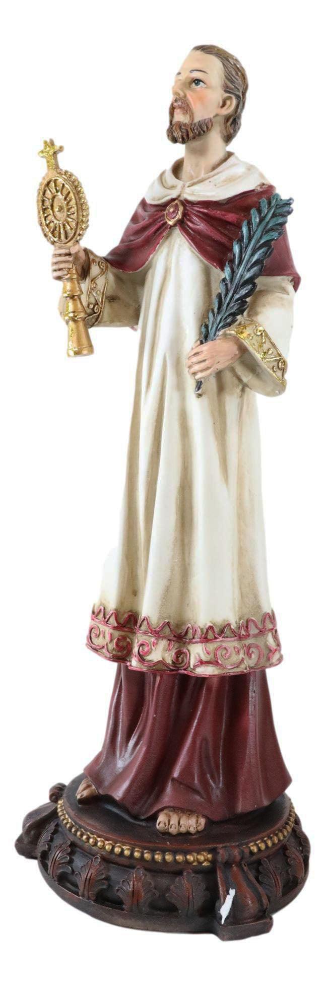 Ebros Gift Catholic Saint Raymond Nonnatus With Monstrance And Martyr Palm Branch Figurine