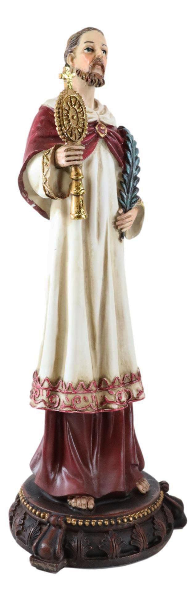 Ebros Gift Catholic Saint Raymond Nonnatus With Monstrance And Martyr Palm Branch Figurine