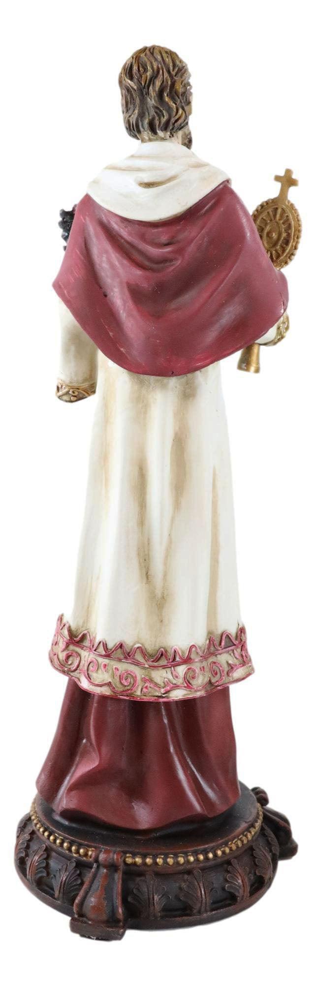 Ebros Gift Catholic Saint Raymond Nonnatus With Monstrance And Martyr Palm Branch Figurine