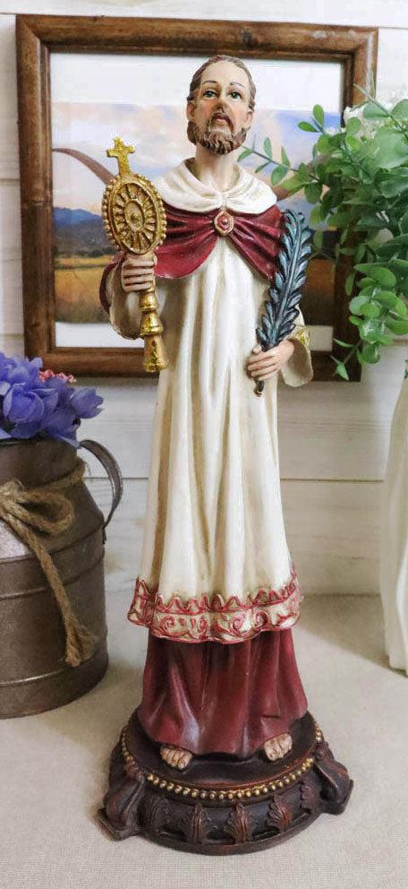 ebros gift Catholic Saint Raymond Nonnatus With Monstrance and Martyr Palm Branch Figurine