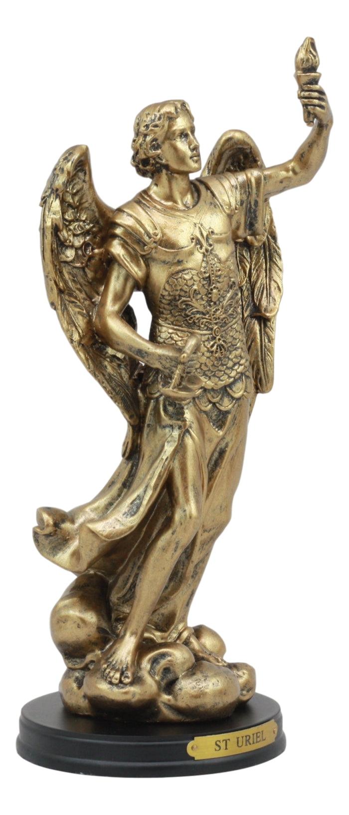 Ebros Gift Catholic Saint Uriel The Archangel Statue 8"H Patron Of Confirmation And Ecology