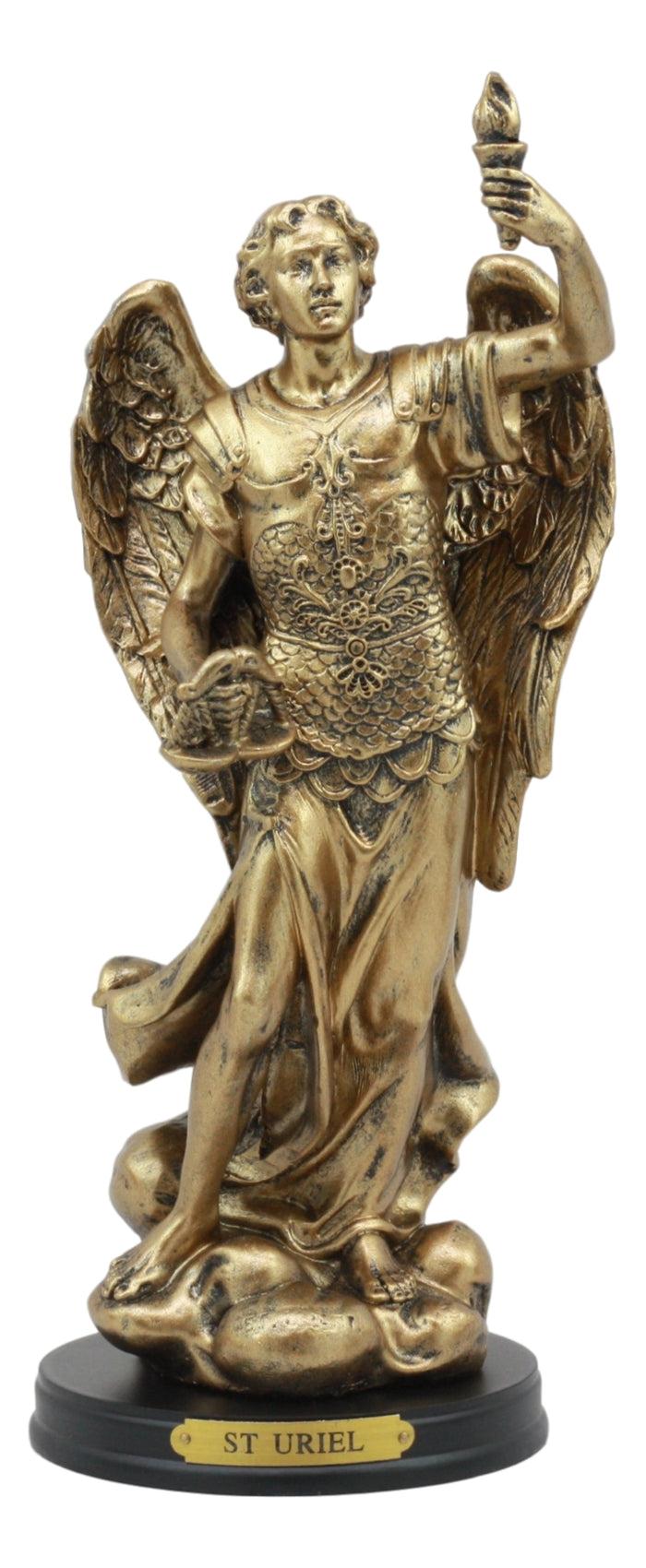 Ebros Gift Catholic Saint Uriel The Archangel Statue 8"H Patron Of Confirmation And Ecology