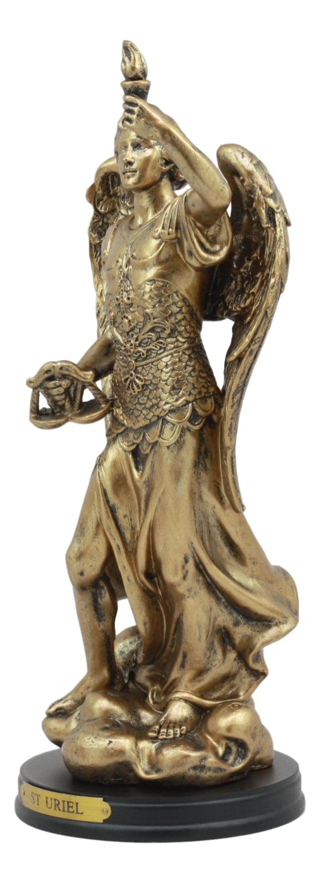 Ebros Gift Catholic Saint Uriel The Archangel Statue 8"H Patron Of Confirmation And Ecology