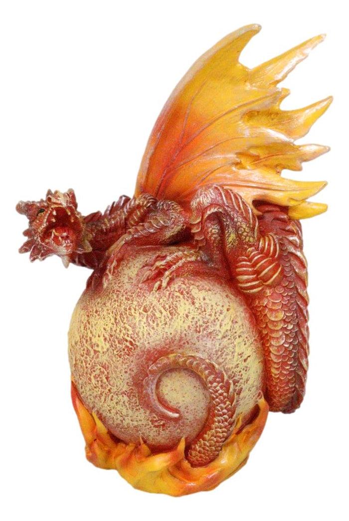 Ebros Gift Celestial Solar Sun Galaxy Planet Terrestrial Guardian Fire Dragon Figurine