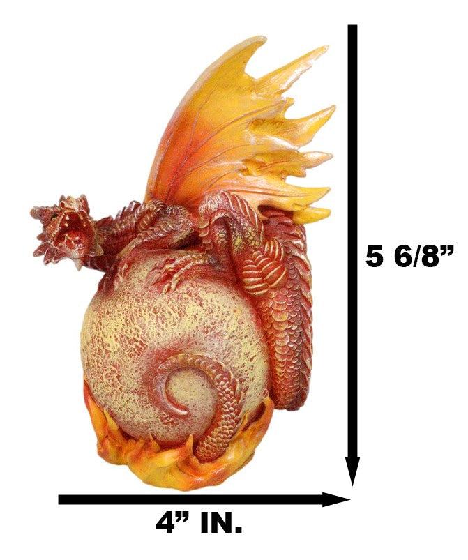 Ebros Gift Celestial Solar Sun Galaxy Planet Terrestrial Guardian Fire Dragon Figurine