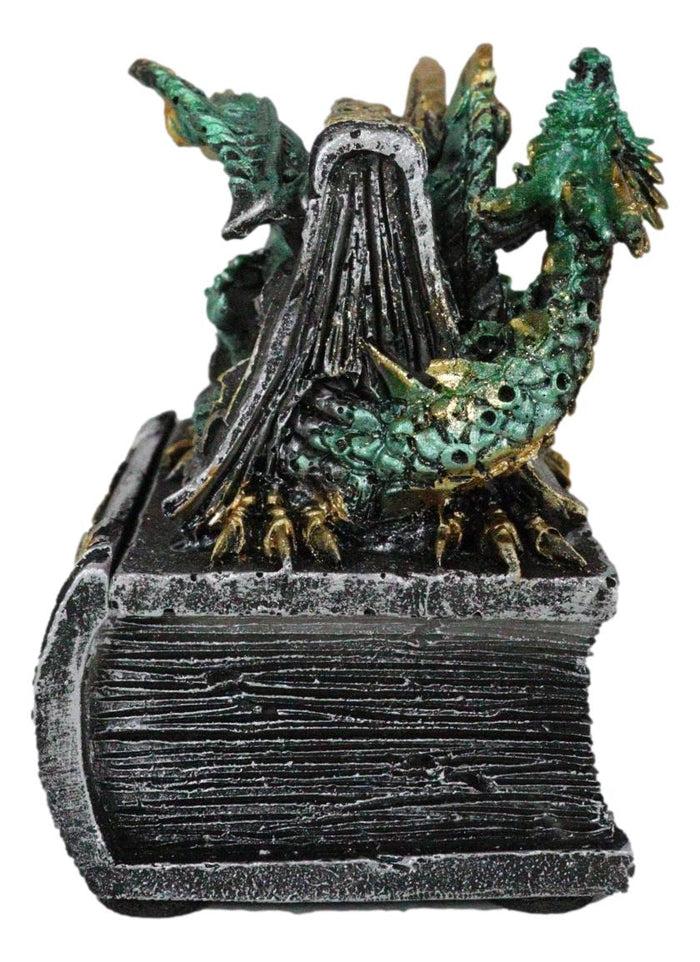Ebros Gift Celtic Beowulf Dragon Trapped In Tombstone Small Jewelry Trinket Box Figurine