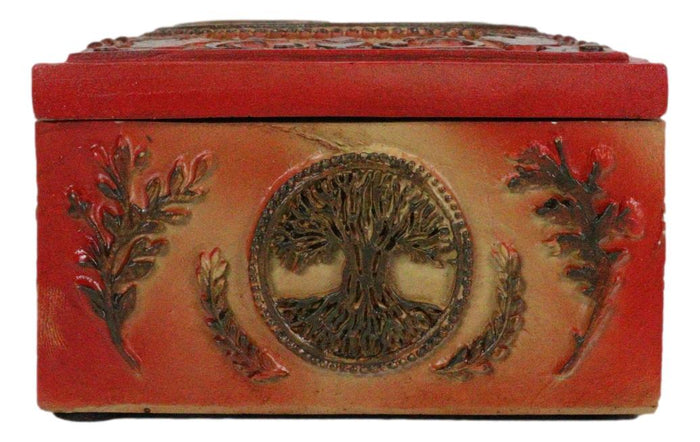 Ebros Gift Celtic Cosmic Tree Of Life Wicca Tarot Cards Crystals Herbs Stash Decorative Box