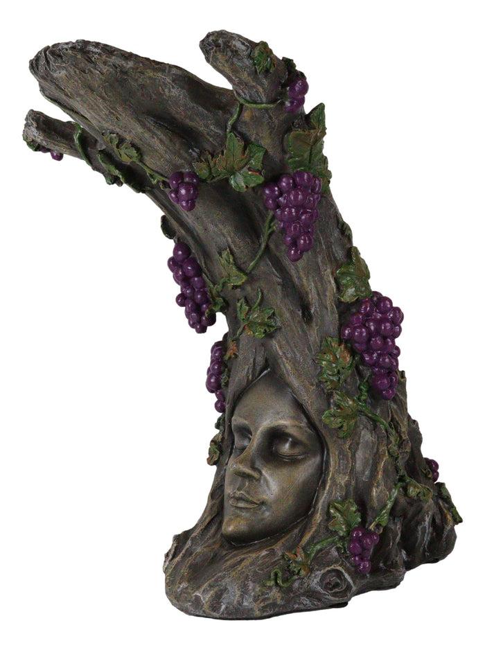 Ebros Gift Celtic Forest Tree Ent Greenwoman Bacchus Wine Glasses And Bottle Holder Valet