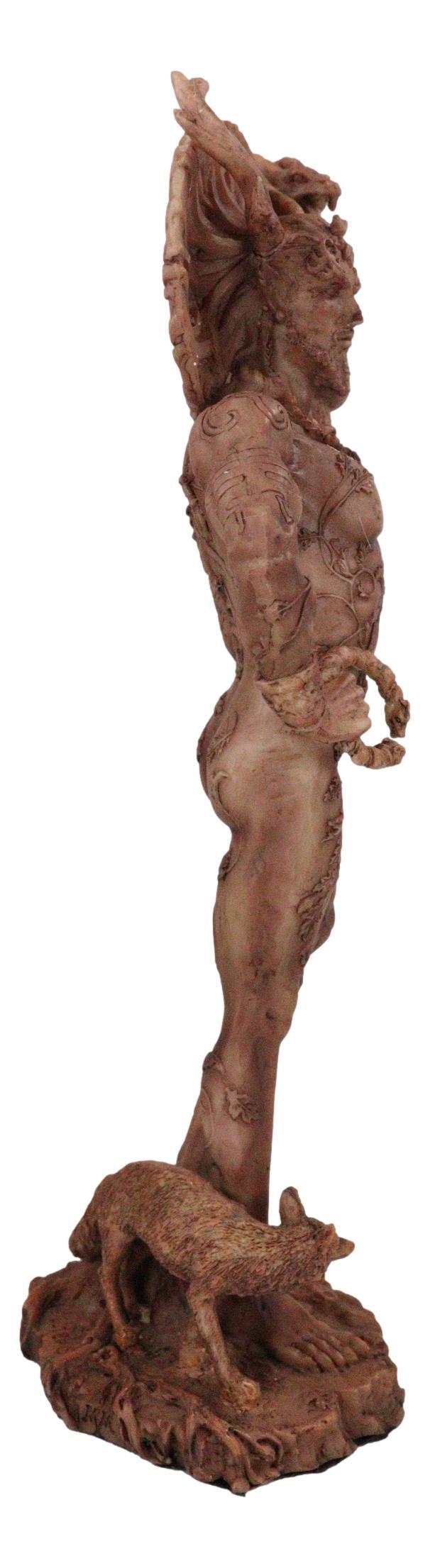 Ebros Gift Celtic God Cernunnos Horned God Herne The Hunter Holding Serpent Figurine 9.5"H