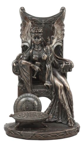 Ebros Gift Celtic Goddess Of Fertility Maeve Seated On Throne Statue 11"H Medb Maev Decor