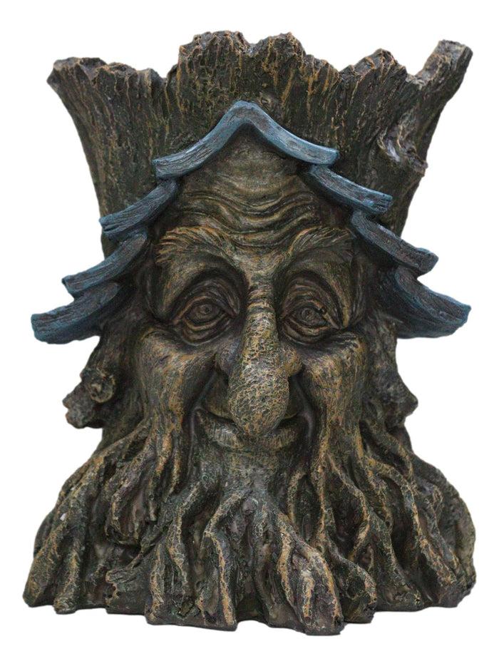 Ebros Gift Celtic Greenman Tree Man Sacred Dryad Ent Earth Goddess Floral Planter Figurine
