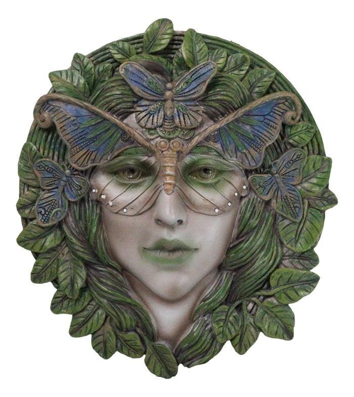 ebros gift Celtic Greenwoman Tree Lady Gaia Ent Earth Goddess Butterfly Mask Wall Decor