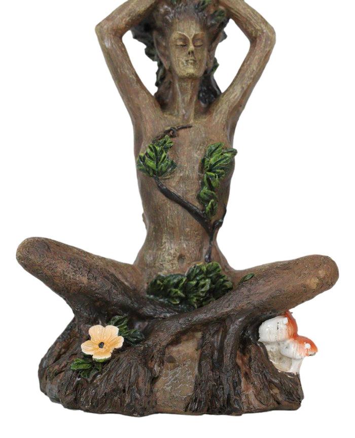 Ebros Gift Celtic Greenwoman Tree Woman Gaia Dryad Ent Earth Goddess Yoga Pose Figurine
