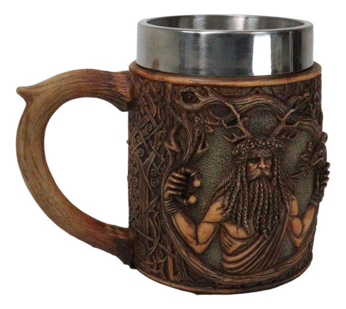 Ebros Gift Celtic Horned God Herne Cernunnos With Antlers And Sacred Symbols Coffee Mug