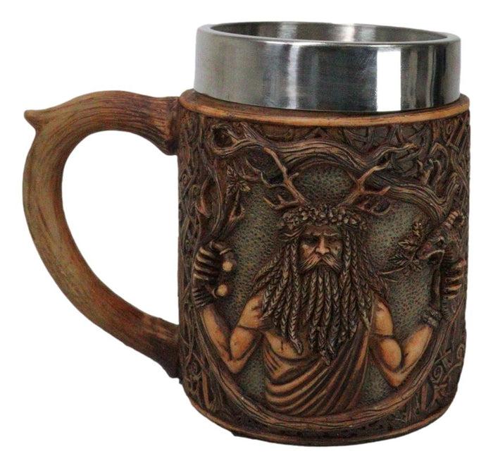 ebros gift Celtic Horned God Herne Cernunnos With Antlers And Sacred Symbols Coffee Mug