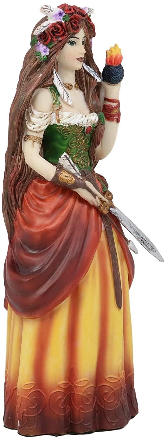 Ebros Gift Celtic Irish Goddess Brigid Threefold Deity Of Heling Poetry Smithcraft Figurine