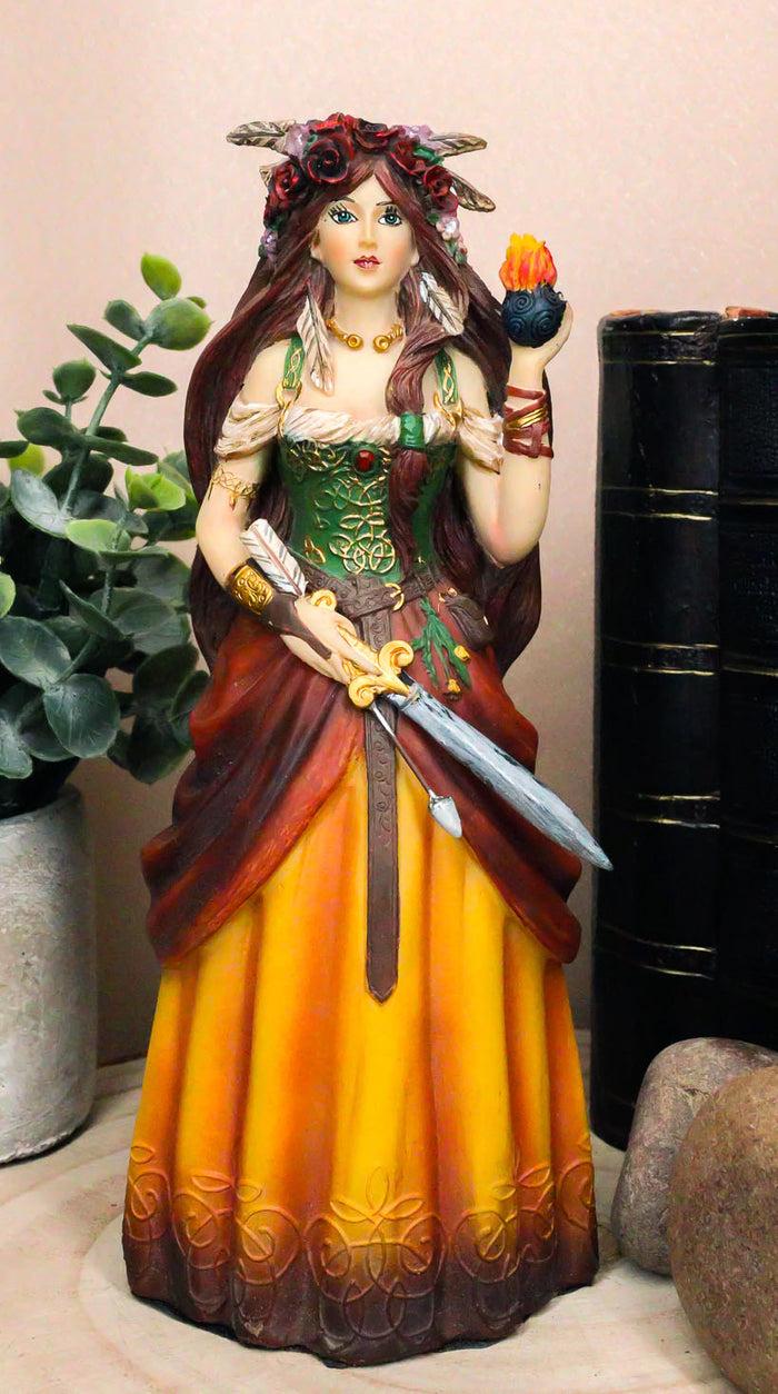 ebros gift Celtic Irish Goddess Brigid Threefold Deity of Heling Poetry Smithcraft Figurine
