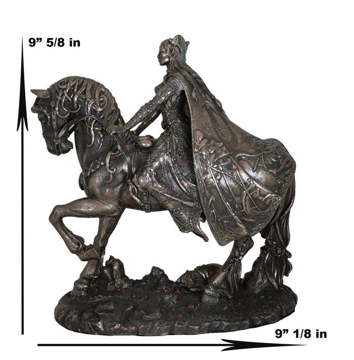 Ebros Gift Celtic Irish Moon Goddess Rhiannon Riding Horse In Arberth Statue 10" H