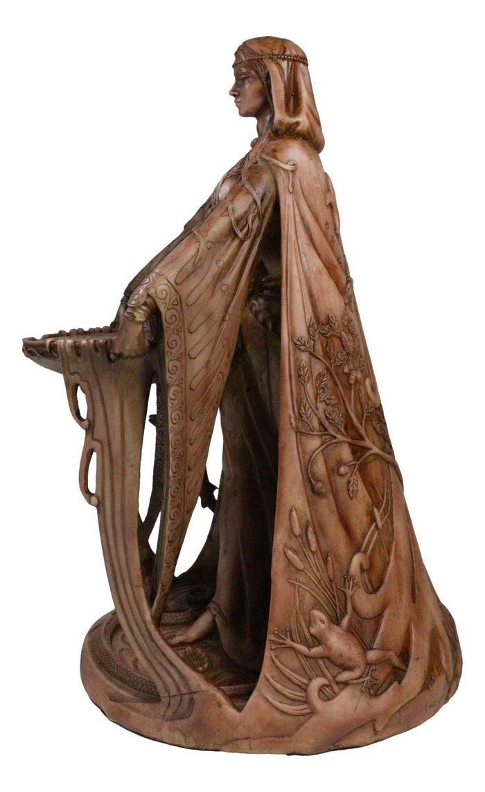 Ebros Gift Celtic Irish Triple Goddess Mother Of All Gods Danu 15"H Statue In Faux Red Clay