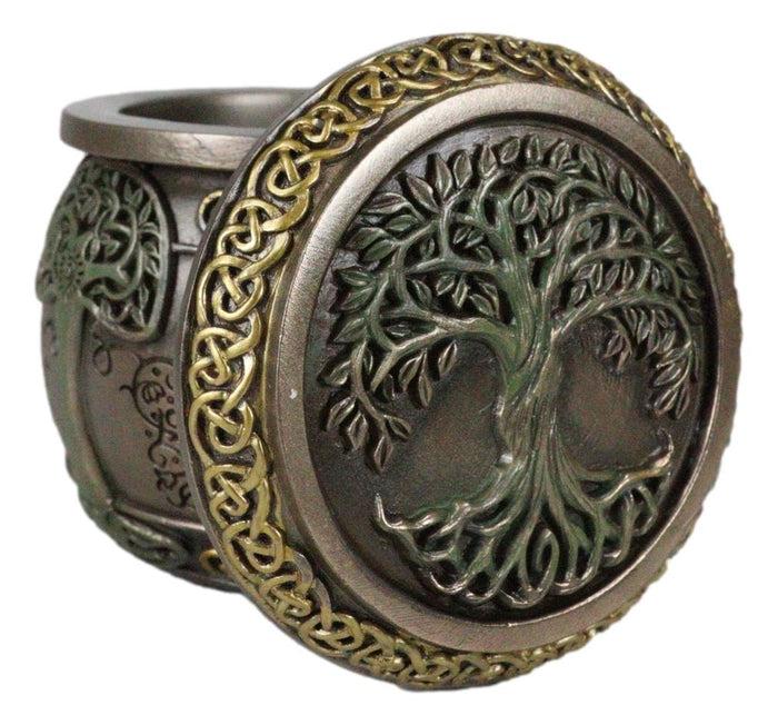Ebros Gift Celtic Knot Sacred Tree Of Life Yggdrasil Triple Goddess Decorative Jewelry Box
