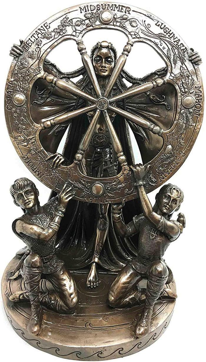 Ebros Gift Celtic North Star Moon Goddess Arianrhod Figurine Cosmic Wheel Of The Year