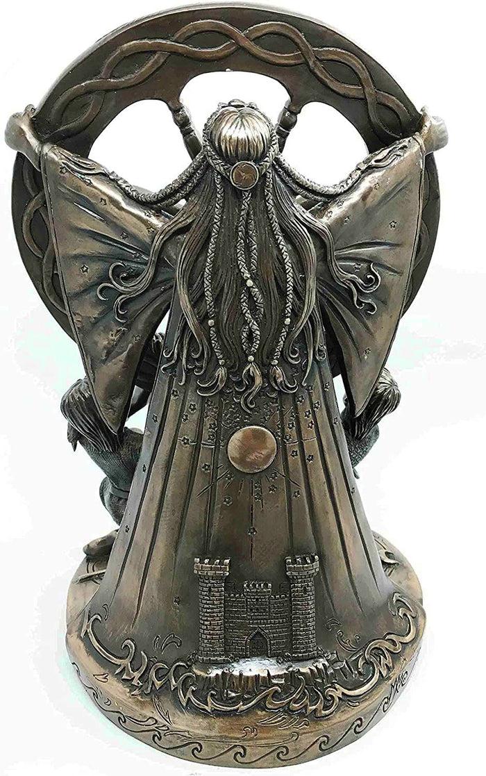 Ebros Gift Celtic North Star Moon Goddess Arianrhod Figurine Cosmic Wheel Of The Year