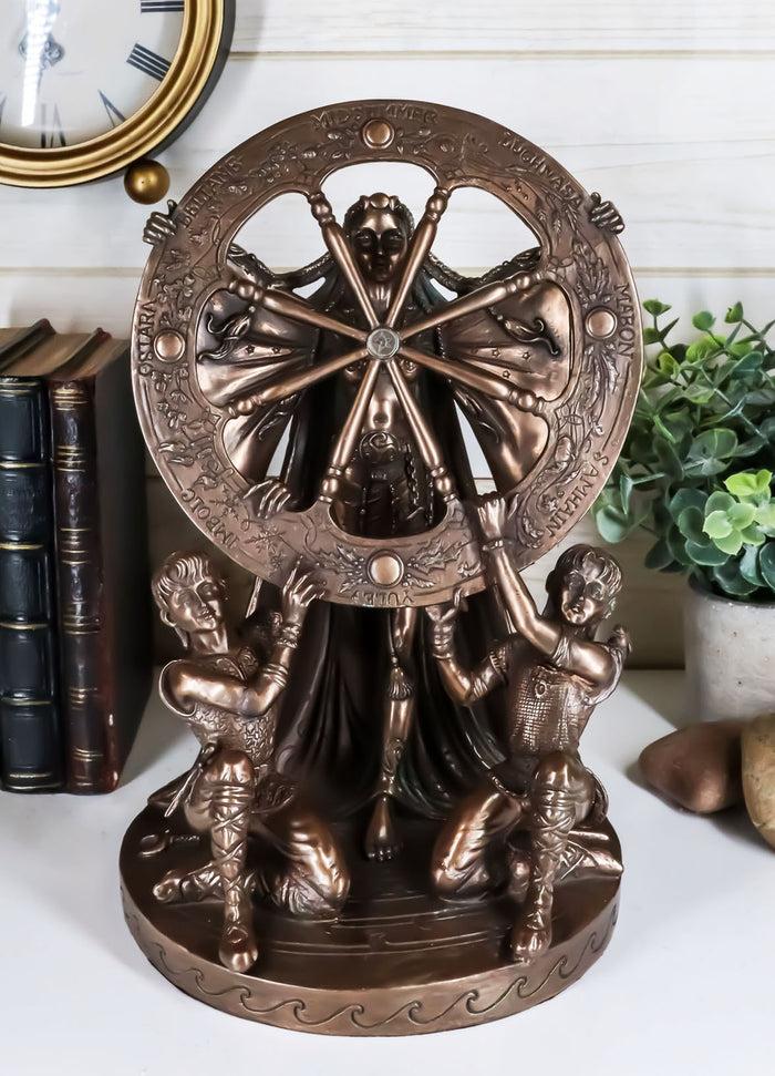 ebros gift Celtic North Star Moon Goddess Arianrhod Figurine Cosmic Wheel Of The Year