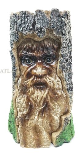 Ebros Gift Celtic Pagan Rebirth Deity Greenman In Carved Bark Look LED Night Light Figurine