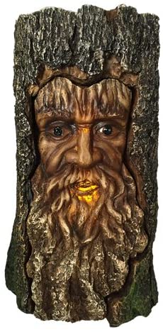 ebros gift Celtic Pagan Rebirth Deity Greenman In Carved Bark Look LED Night Light Figurine