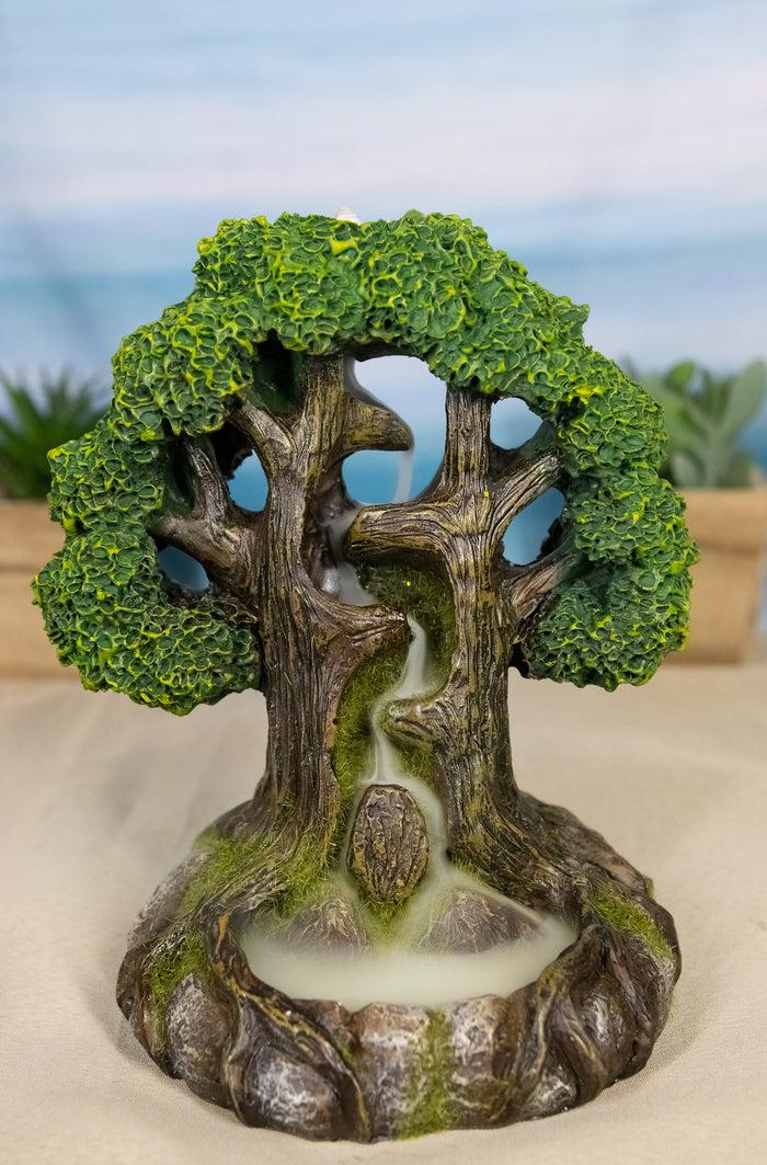 ebros gift Celtic Sacred Tree of Life Yggdrasil Earth Goddess Backflow Incense Cone Burner