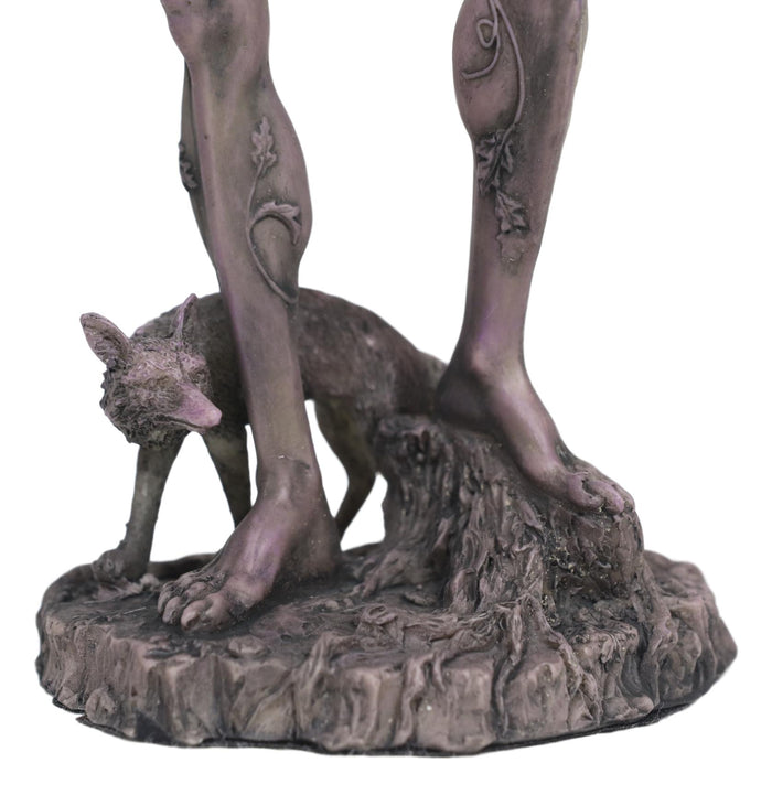Ebros Gift Celtic Shaman God Cernunnos The Horned God Holding Torc & Snake With Fox Statue