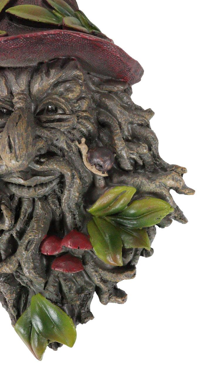 Ebros Gift Celtic Toadstool And Snails Greenman With Magical Sorting Hat Wall Decor Plaque