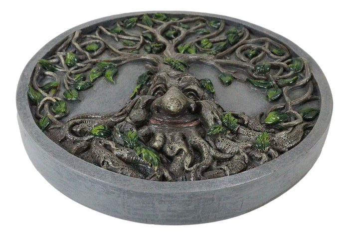Ebros Gift Celtic Tree Man Greenman Tree Of Life Round Wall Decor Plaque Medallion Figurine