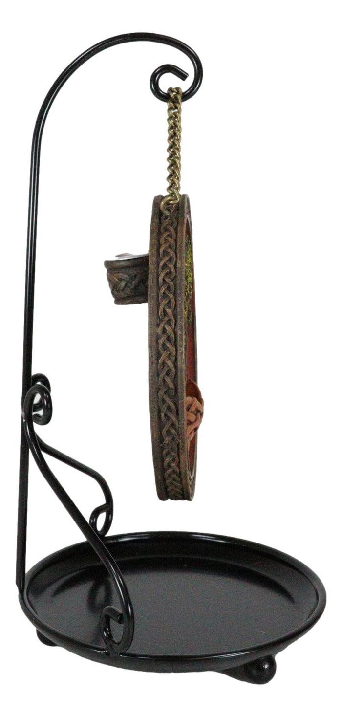 Ebros Gift Celtic Tree Of Life Sacred Knotwork Roots Medallion Backflow Incense Cone Burner