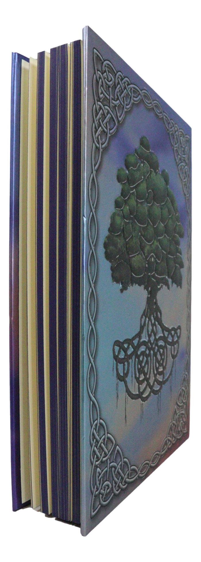Ebros Gift Celtic Tree Of Life Triskele Trinity Knotwork Embossed Blank Page Journal Book