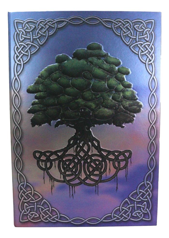 Ebros Gift Celtic Tree Of Life Triskele Trinity Knotwork Embossed Blank Page Journal Book