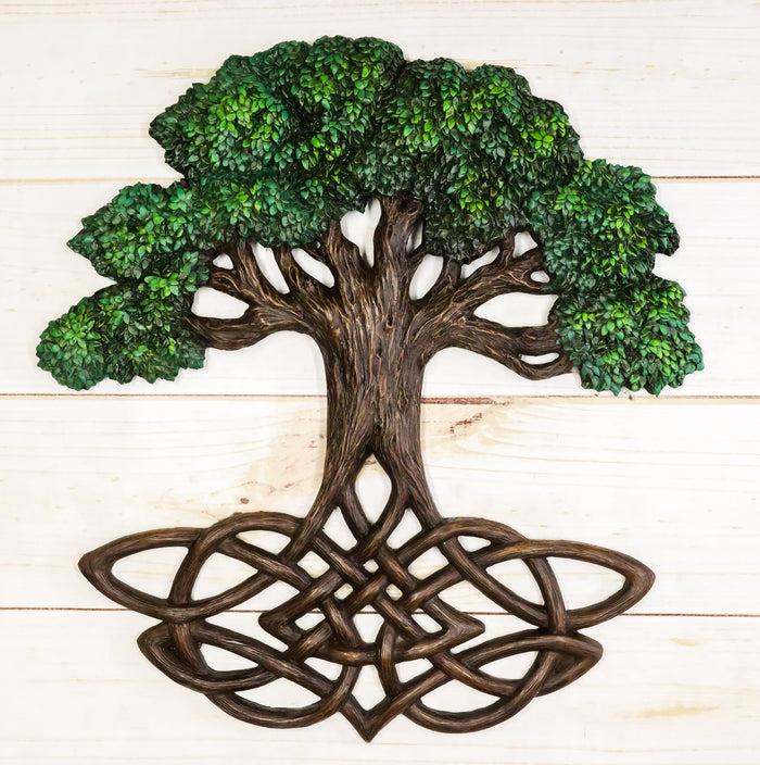 ebros gift Celtic Tree of Life Yggdrasil With Knotwork Roots Decorative Wall Plaque Decor