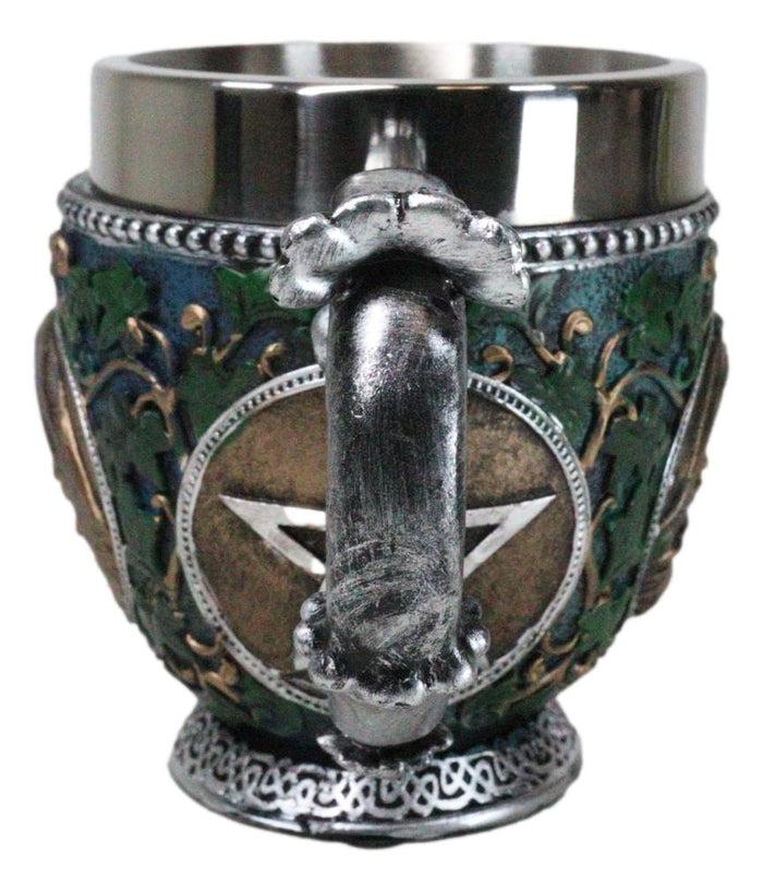 Ebros Gift Celtic Triple Moon Goddess Maiden Mother Crone Ivy Leaves Wiccan Teacup Mug 10oz