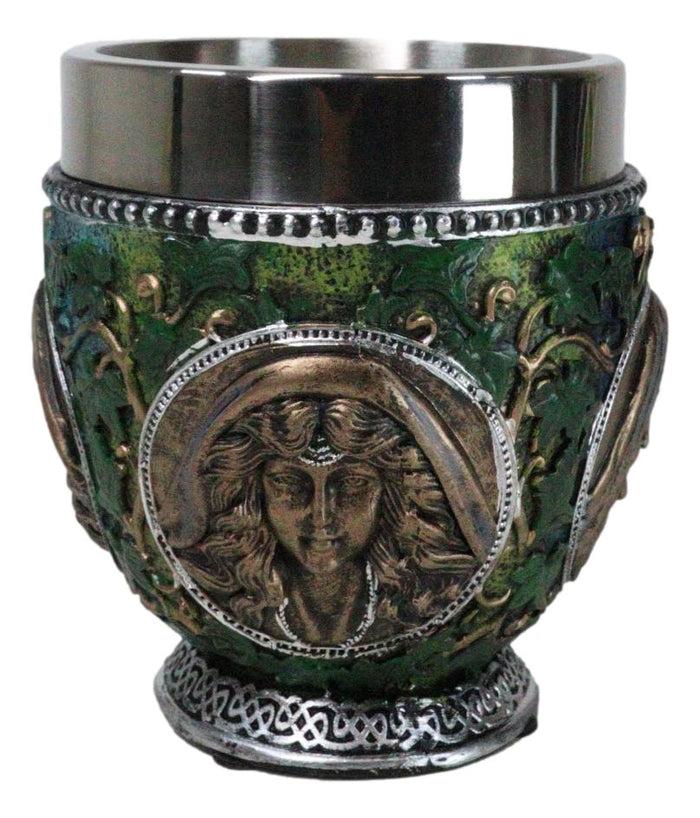 Ebros Gift Celtic Triple Moon Goddess Maiden Mother Crone Ivy Leaves Wiccan Teacup Mug 10oz