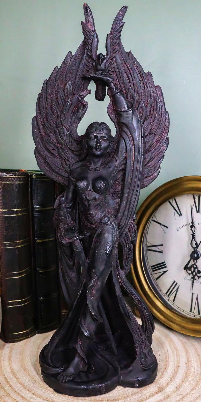 ebros gift Celtic War Goddess Morrigan Phantom Queen Statue Triple Goddess Valkyrie Decor