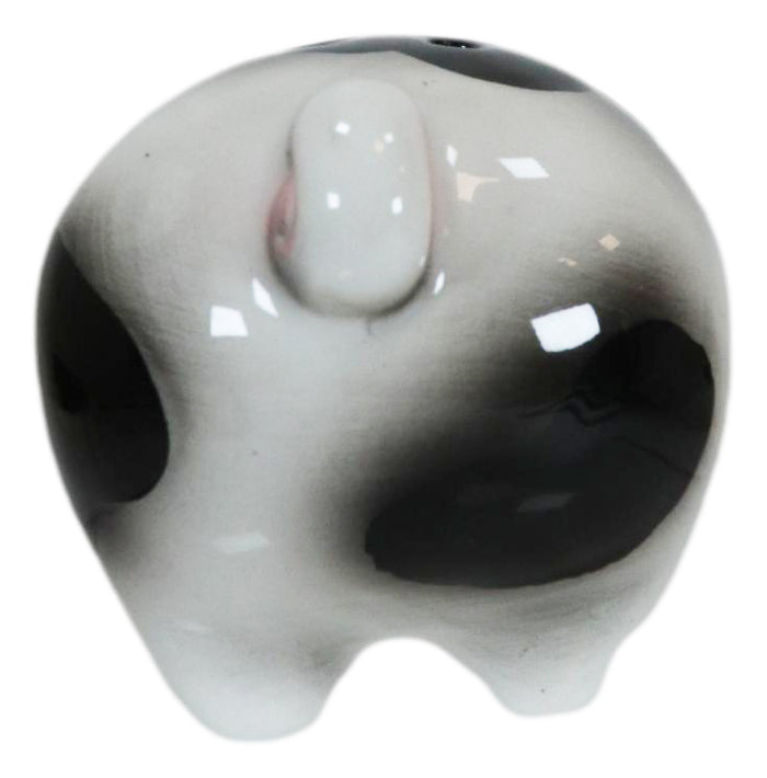 Ebros Gift Ceramic Animal Farm Porky Pigs Lover Couple Kissing Salt Pepper Shakers Set