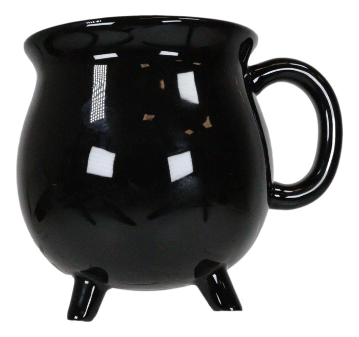 Ebros Gift Ceramic Wicca Hocus Pocus Witch Potion Broil Black Cauldron Mug Cup With Handle